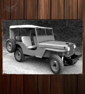 Металлическая табличка Jeep CJ-2A